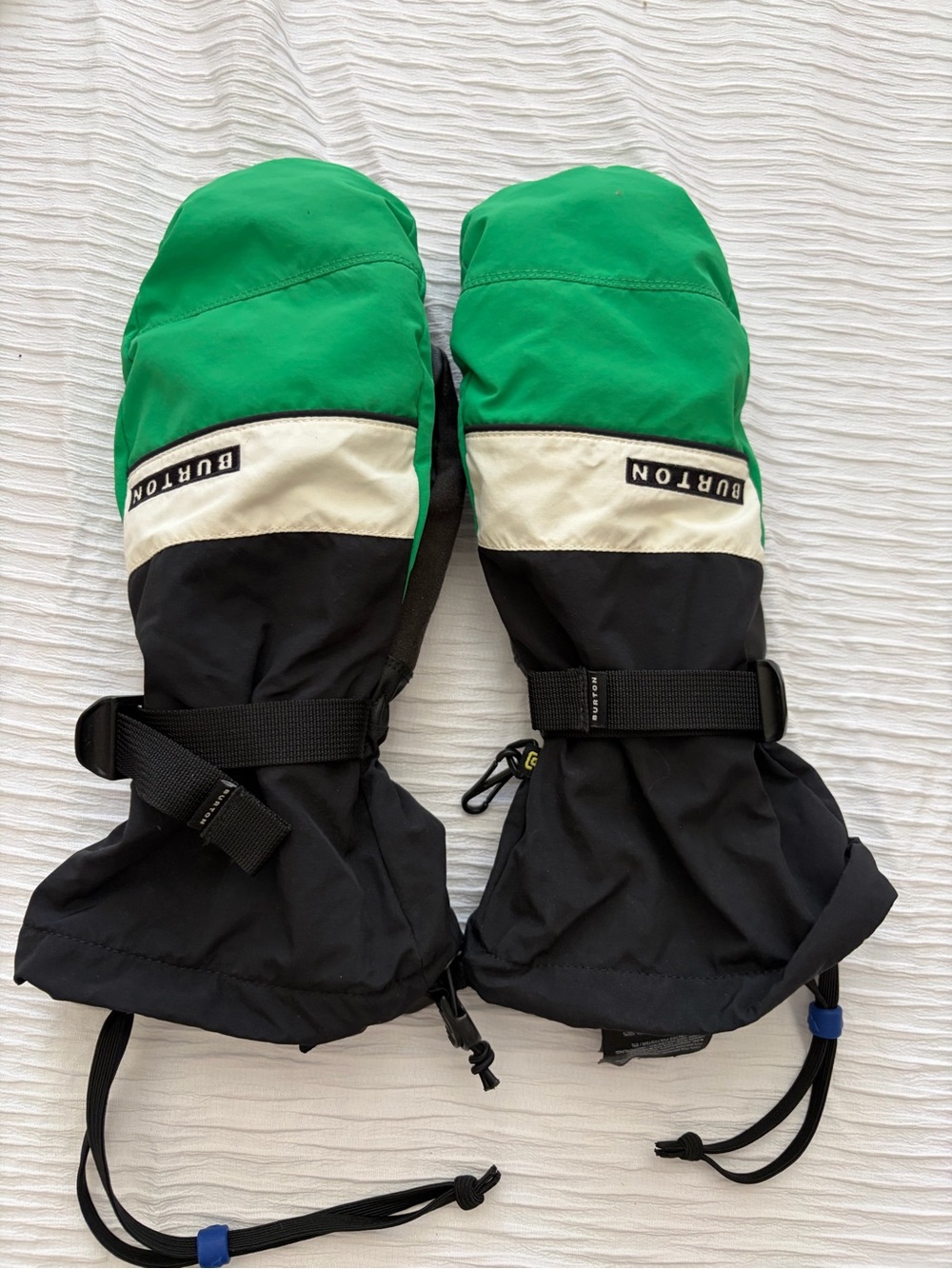 Burton Green, Black & Cream Ski / Snoawboard Mittens